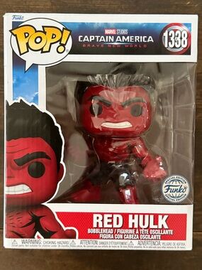 Funko Pop! Red Hulk Vinyl Figure - Red and Black
